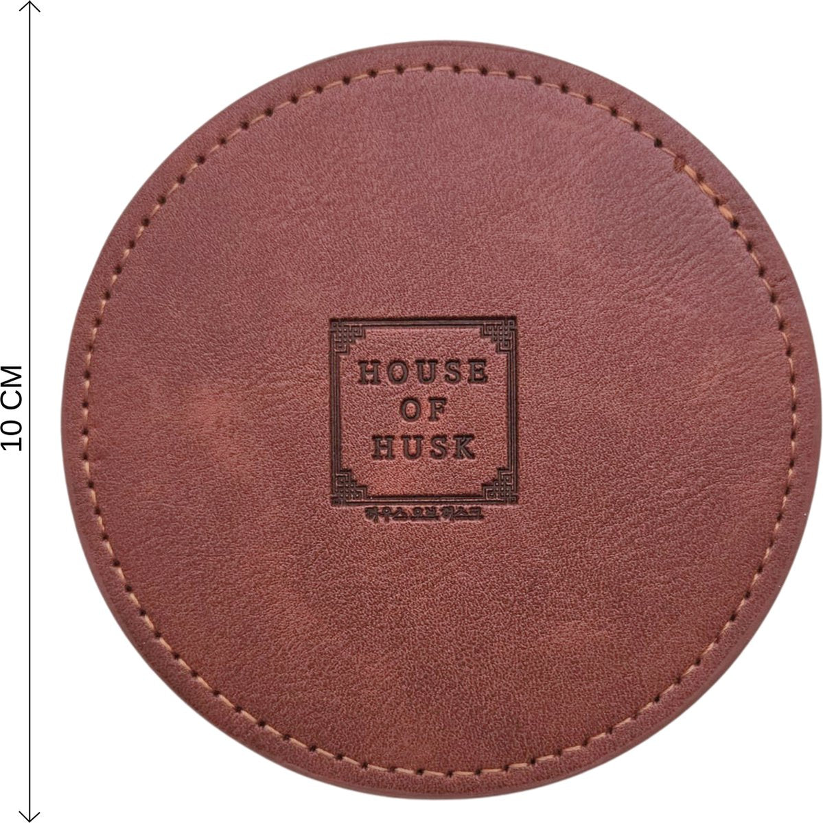 PU Onderzetters 10 Stuks Bruin