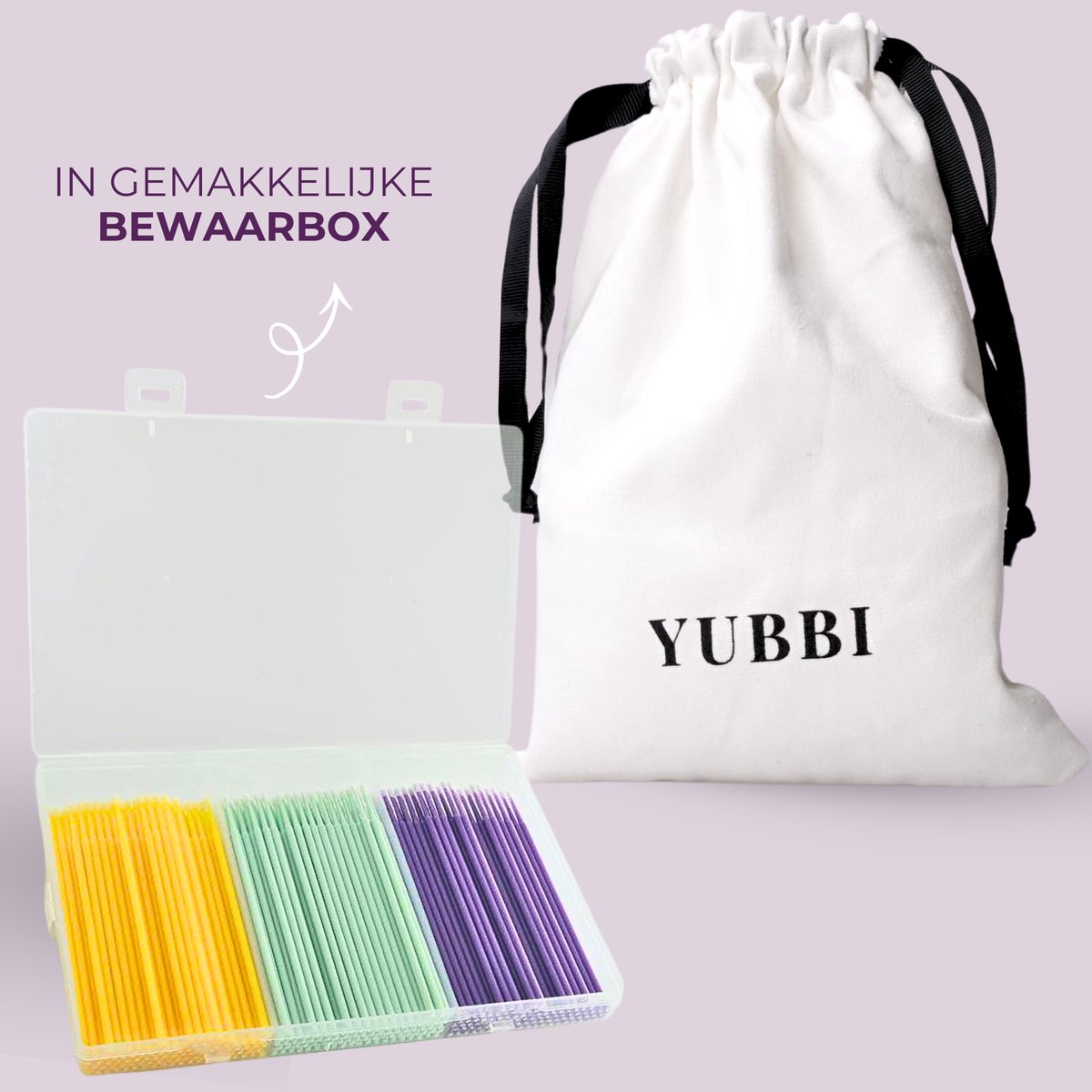 Microbrushes voor Wimper Extenties 300 Stuks