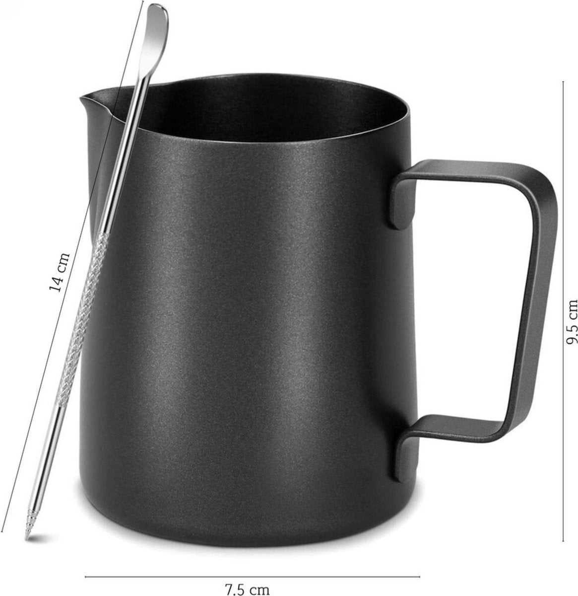 Melkkan met Art Pen Zwart