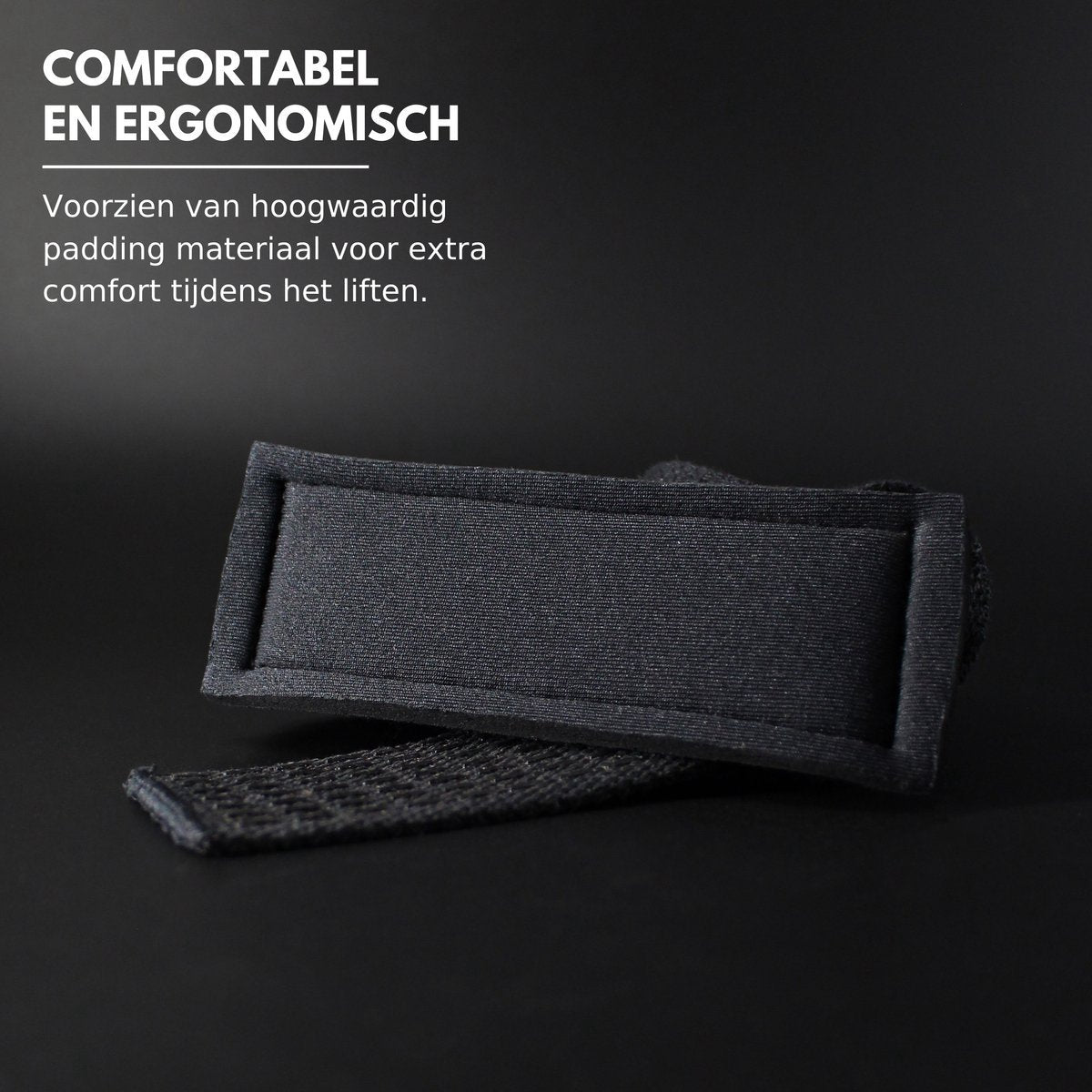 Lifting Straps Anti-Slip Zwart