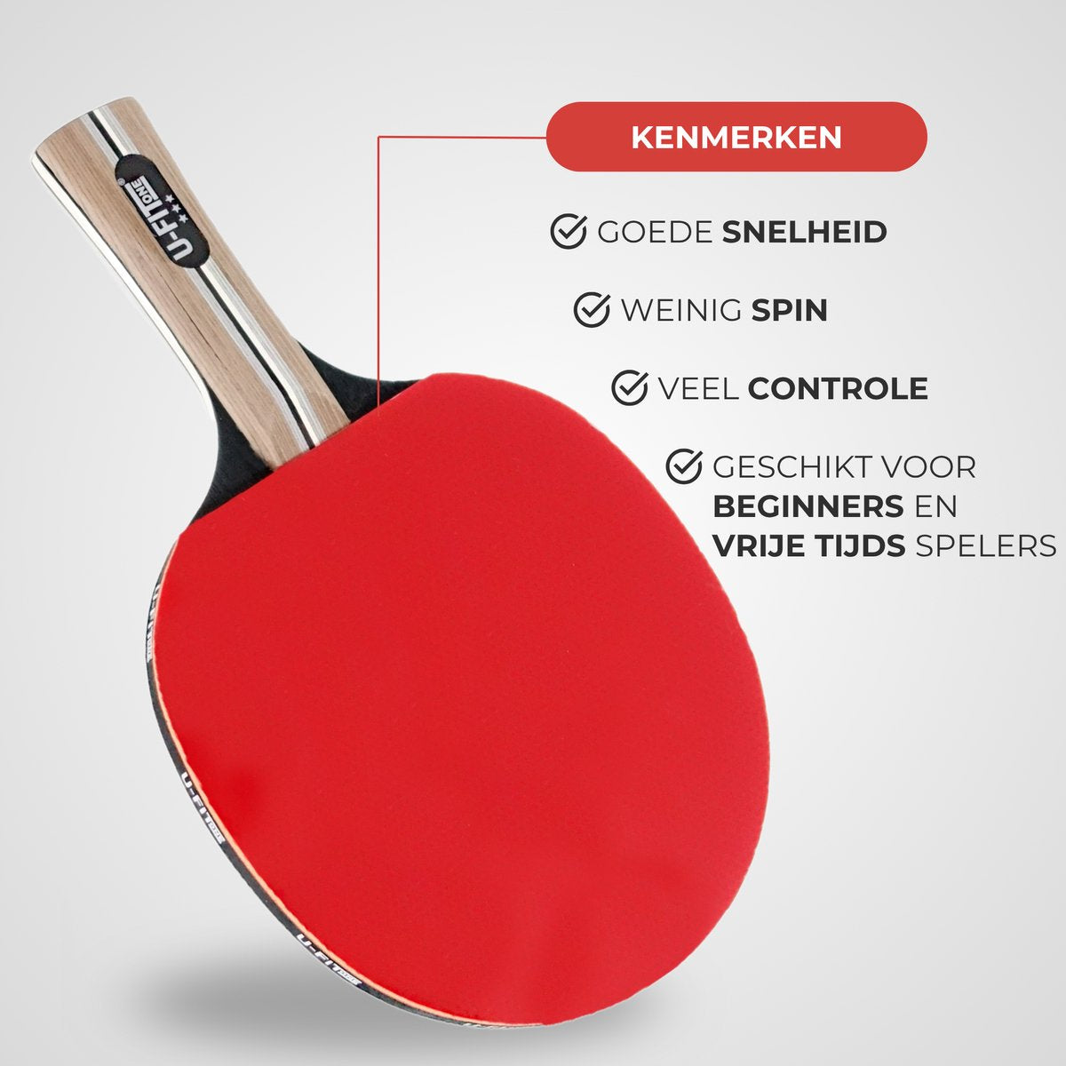 Premium Tafeltennis Batjes 4 Stuks 3 Star