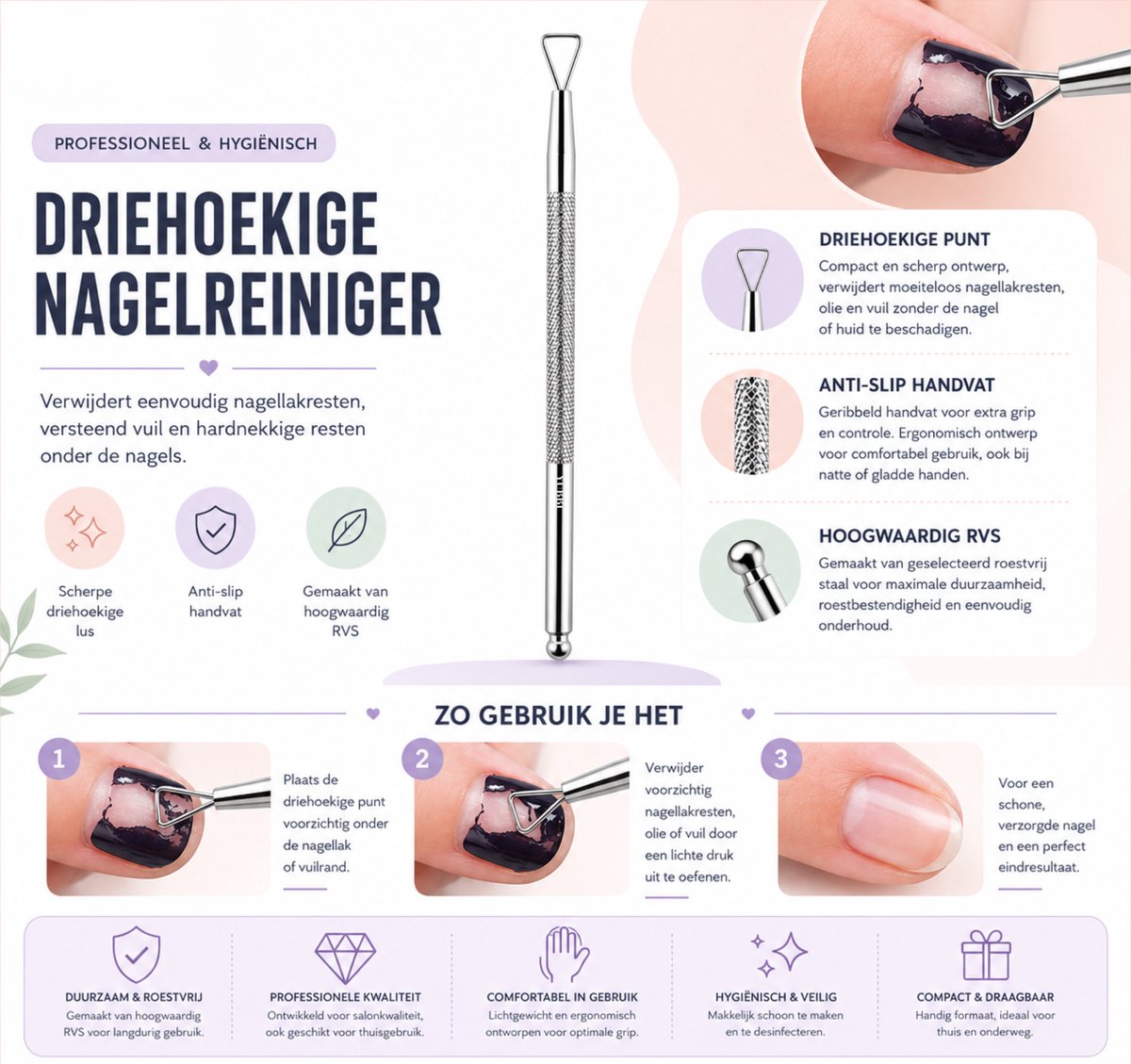 Soak Off Gellak Verwijder Tool 4 Stuks