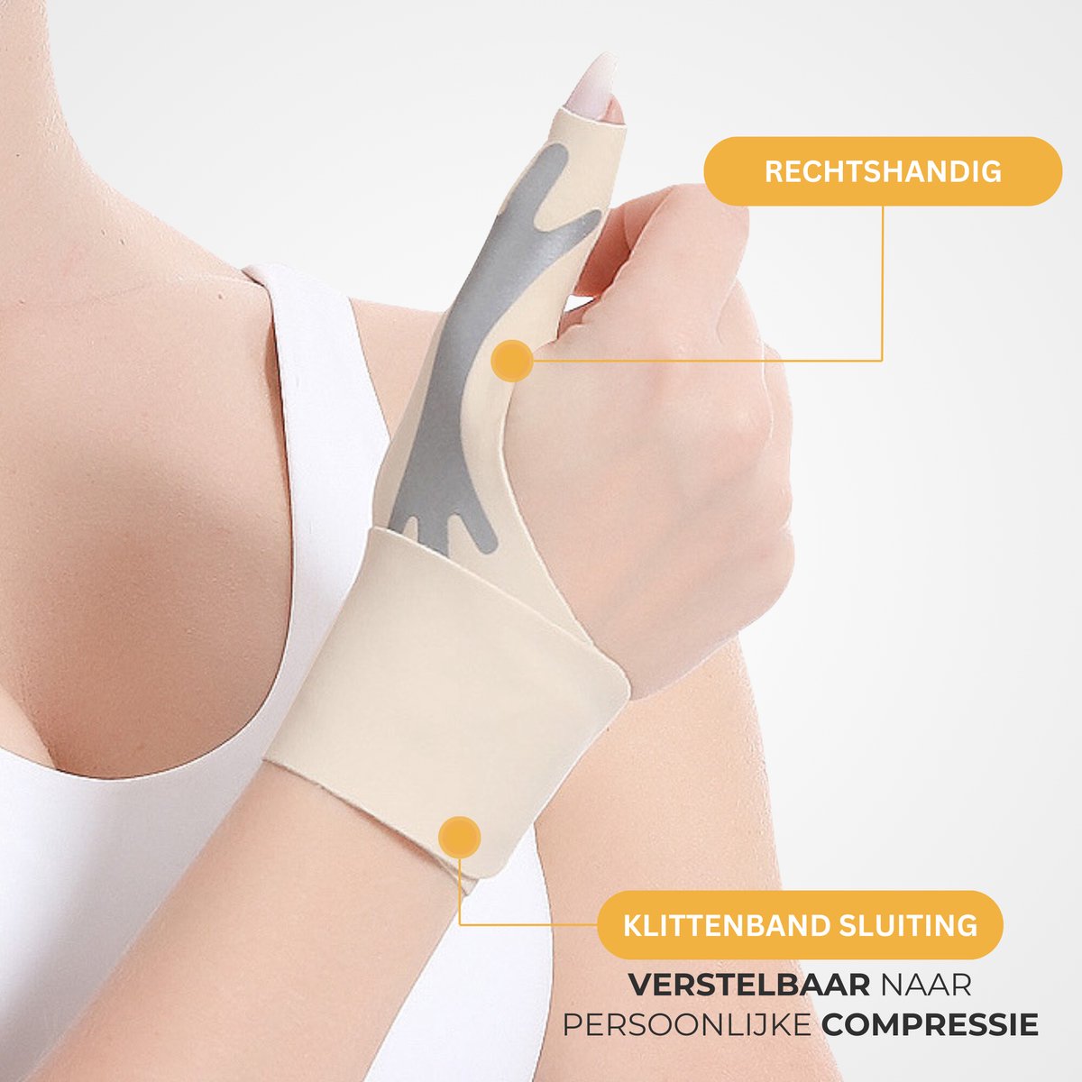 Duimbrace Dun 1 Paar Beige