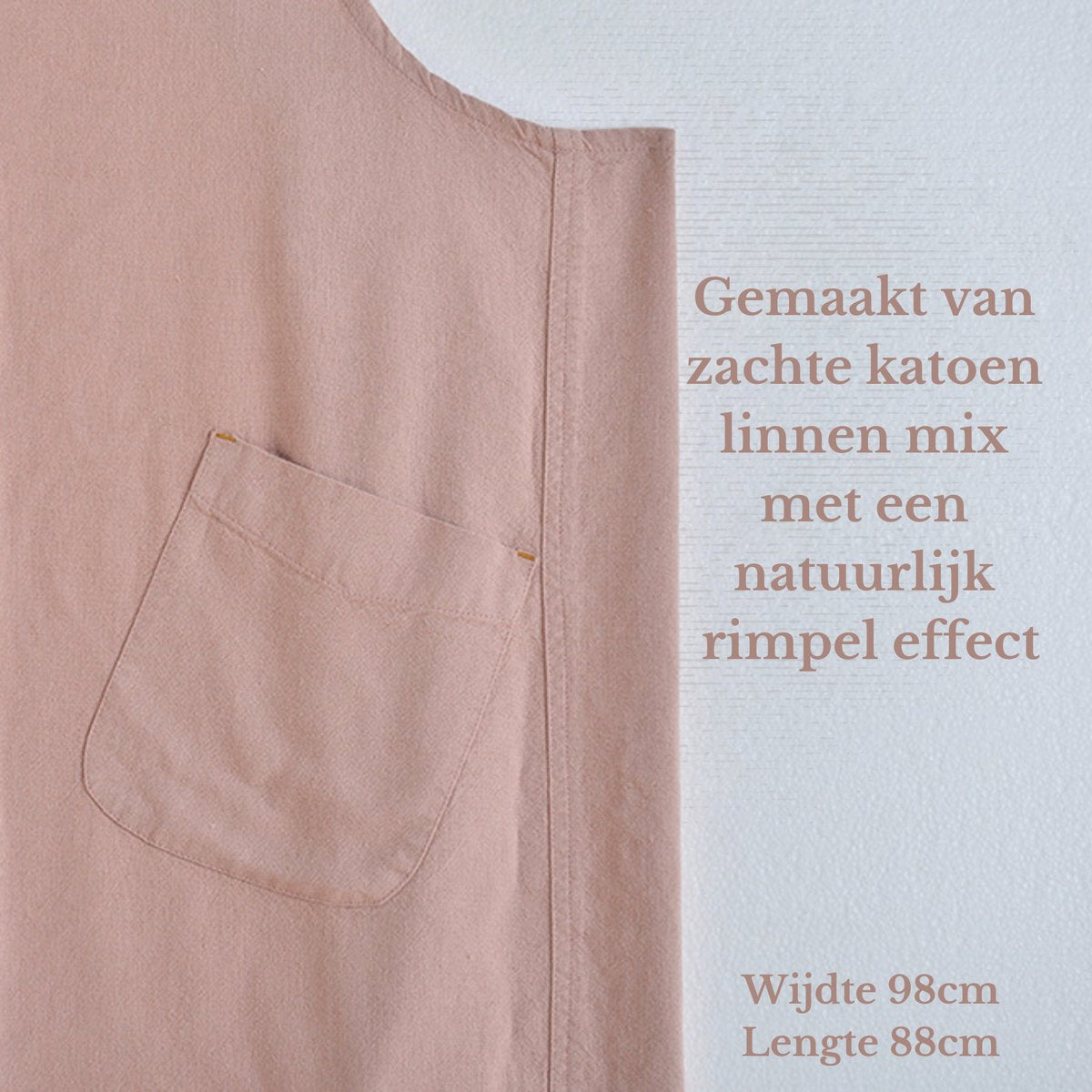 Keukenschort 'Blanco' Roze