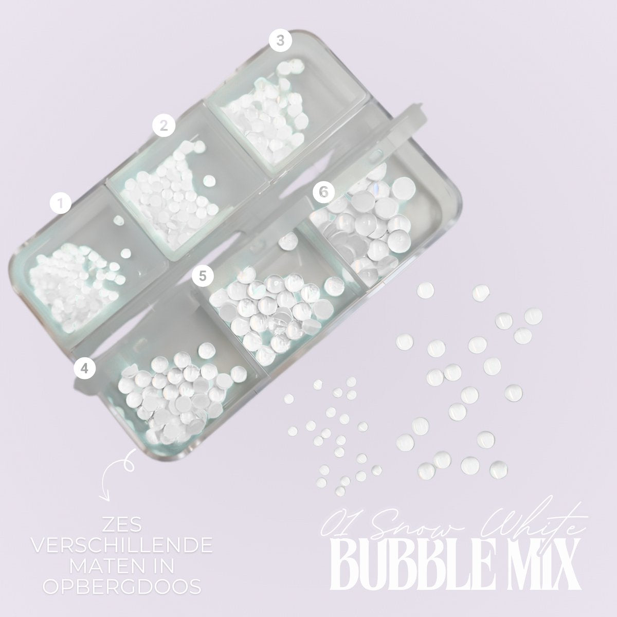 Nagel Glitter Art 2 Set Nr. 01 Snow White