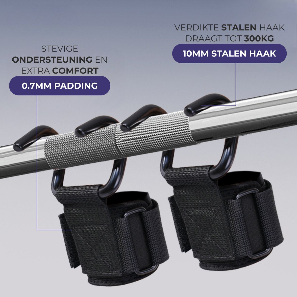 Lifting Straps met Haak