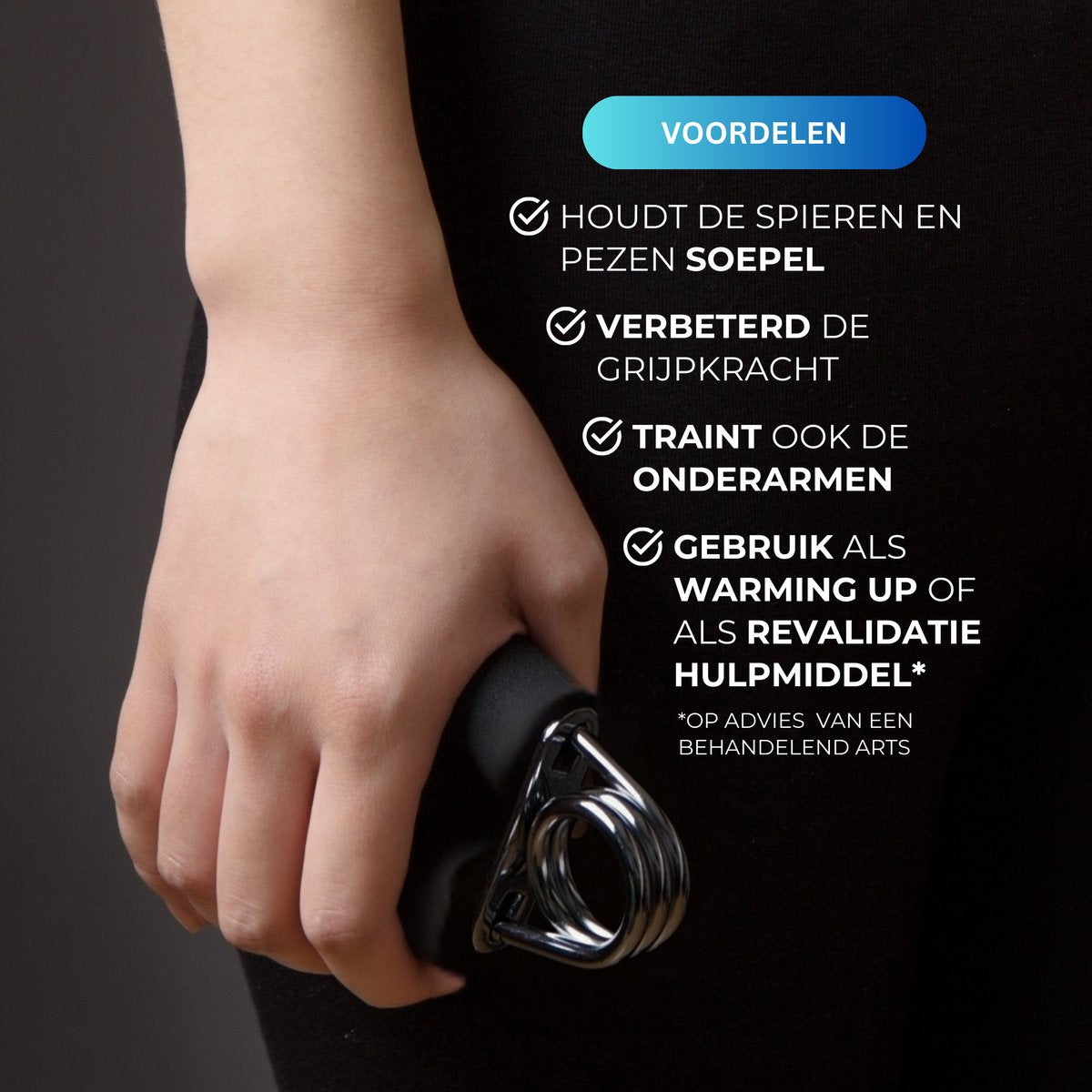 Handtrainer 2 Stuks 25kg Zwart Blauw