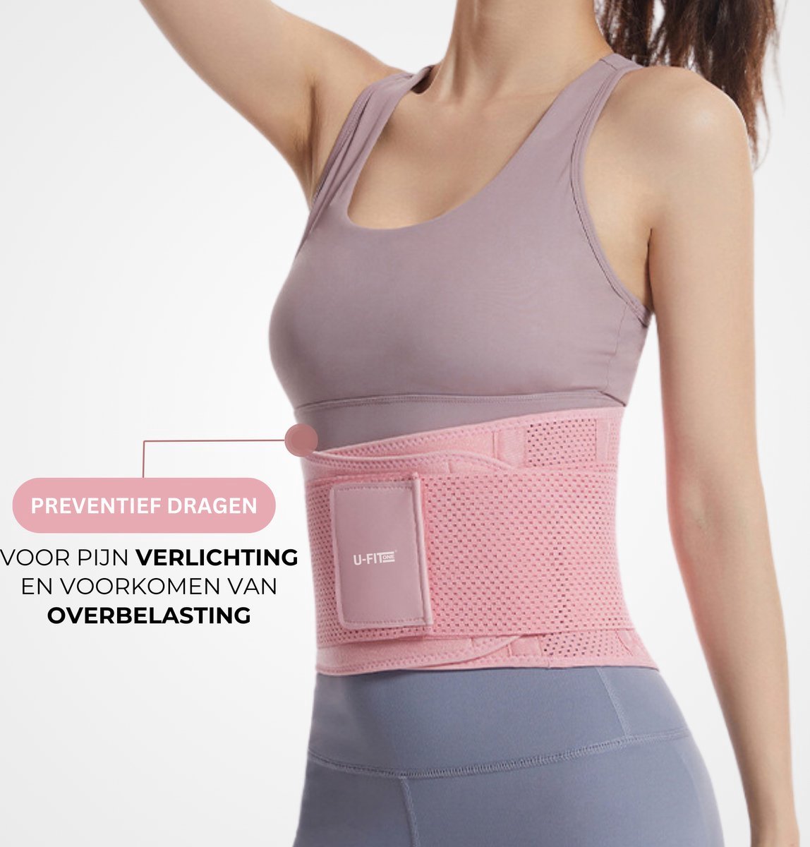 Back Support - Rugbrace Roze