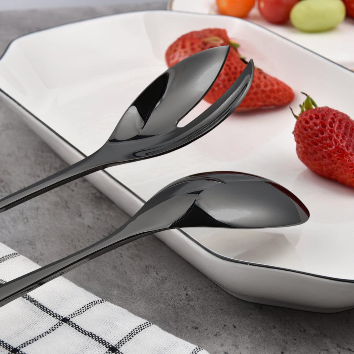 Opscheplepel Zwart Mix Set