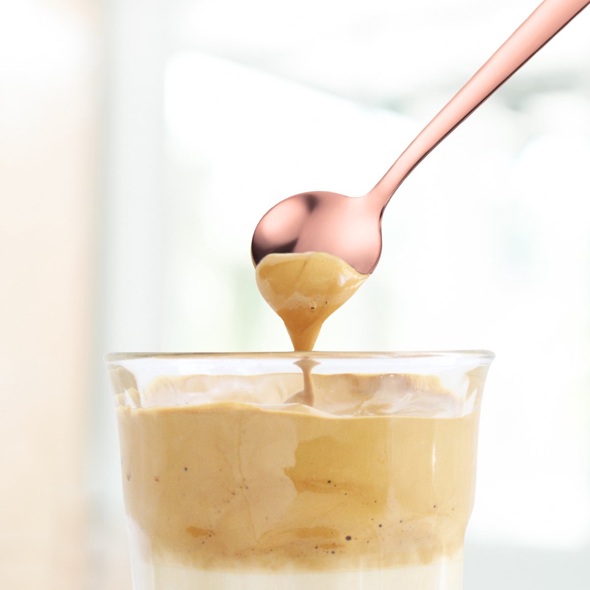 Koffielepels 13cm Rose Goud 12 Stuks