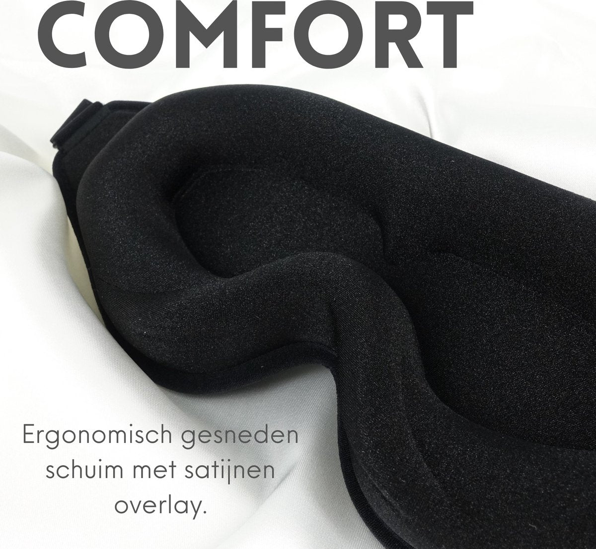 Satijnen 3D Slaapmasker met Geluidsdempende