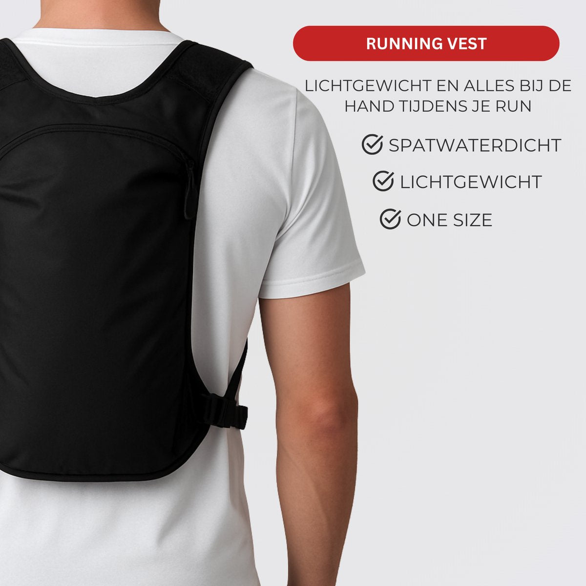 Hardloopvest Zwart