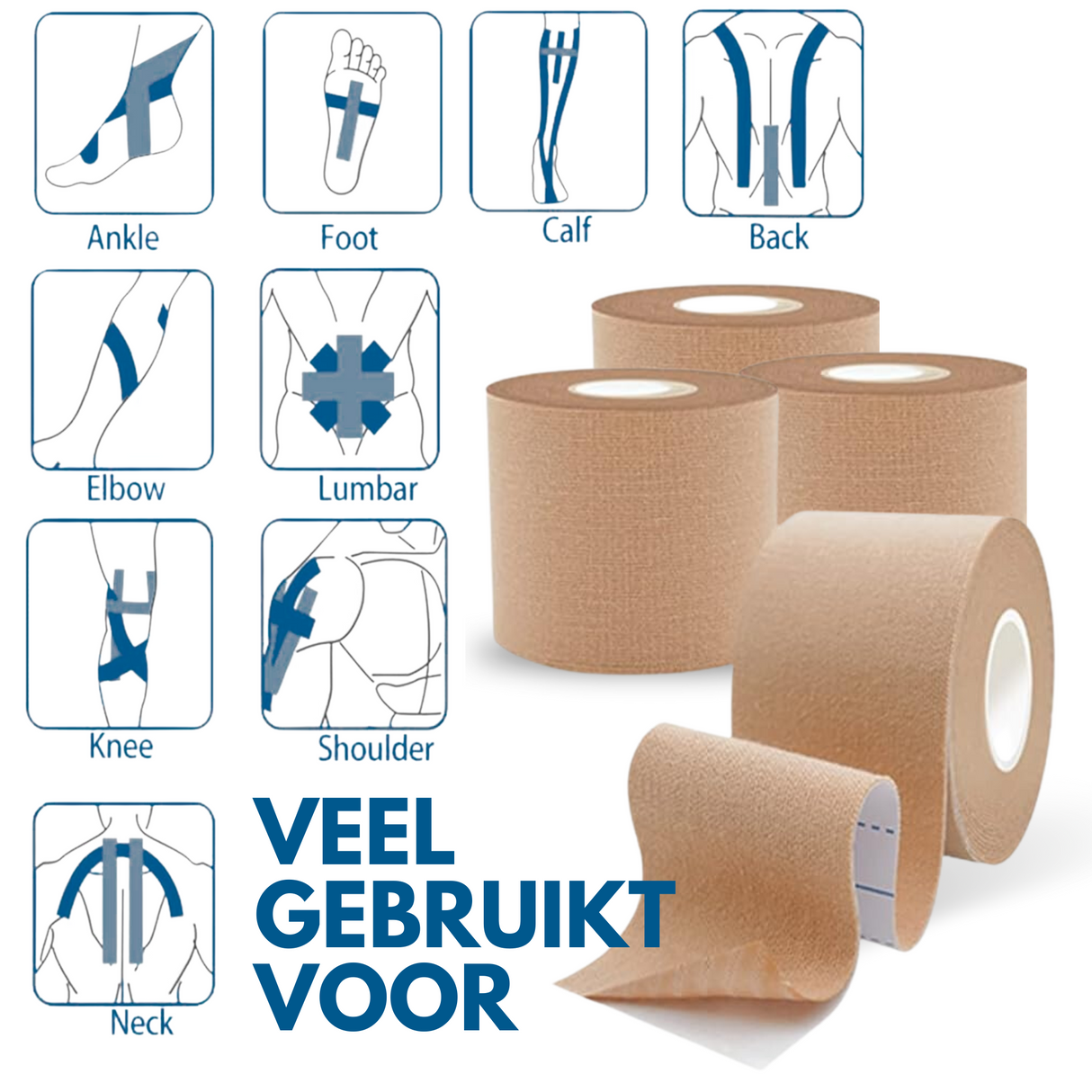 Kinesiotape 4 Rollen