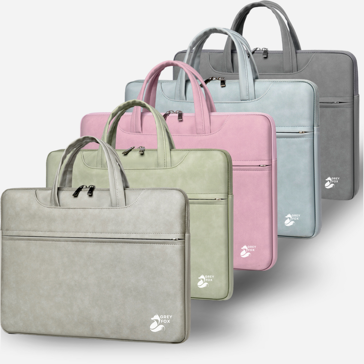 PU Leren Laptophoes Beige