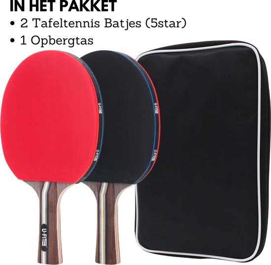 Premium Tafeltennis Batjes 2 Stuks 5 Star