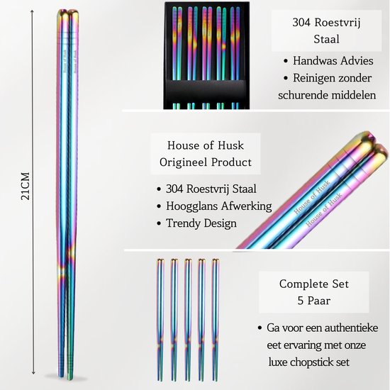 Chopstick Set Rainbow