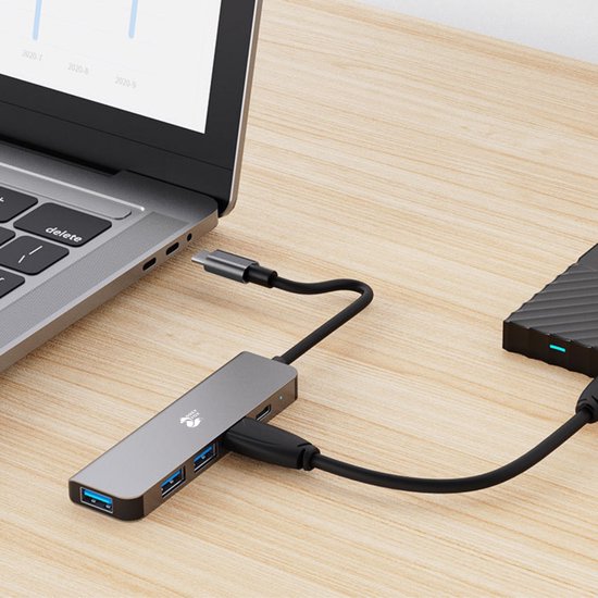 5-in-1 Netwerk/USB Hub