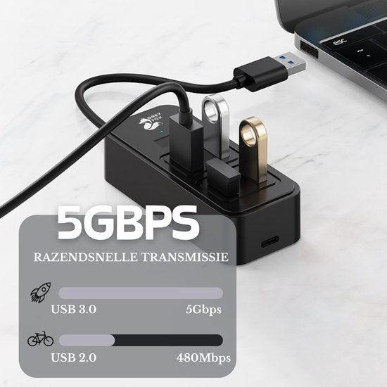 5-in-1 Basic USB Hub