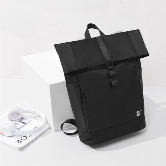 Rolltop Rugzak Zwart