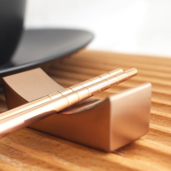 Chopstick Set Rose Goud