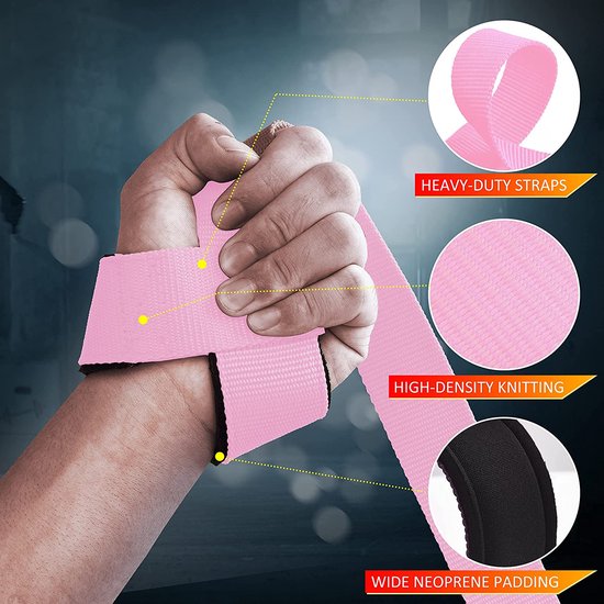 Lifting Straps Roze