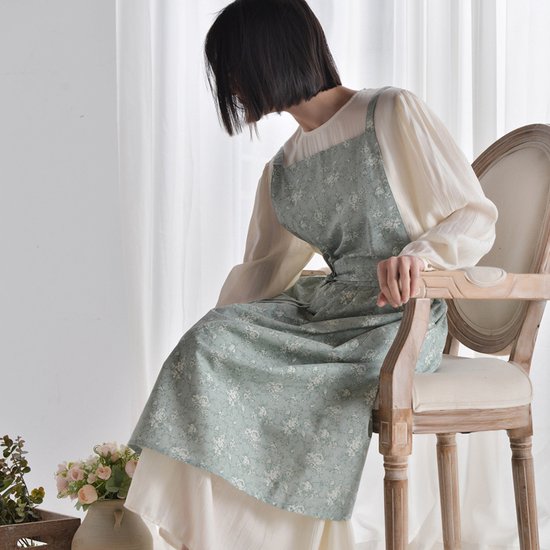 Keukenschort 'Flora' Blauw