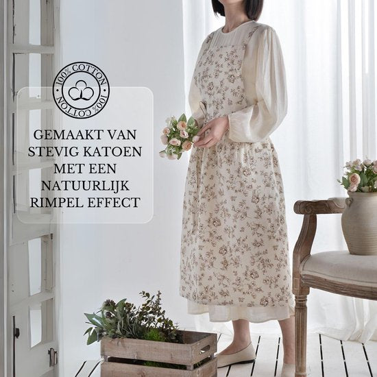 Keukenschort 'Flora' Cream