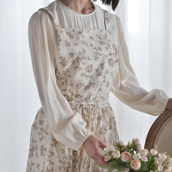 Keukenschort 'Flora' Cream