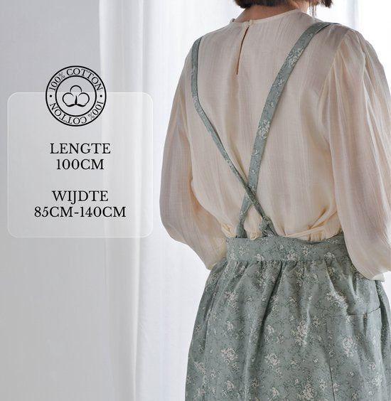 Keukenschort 'Flora' Blauw