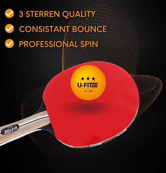 Tafeltennis Set 3 starmet 5Ballen