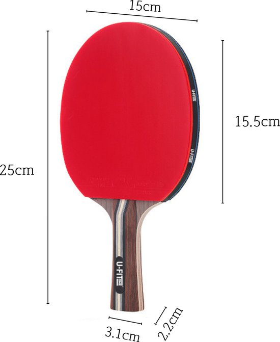 Premium Tafeltennis Batjes 2 Stuks 5 Star