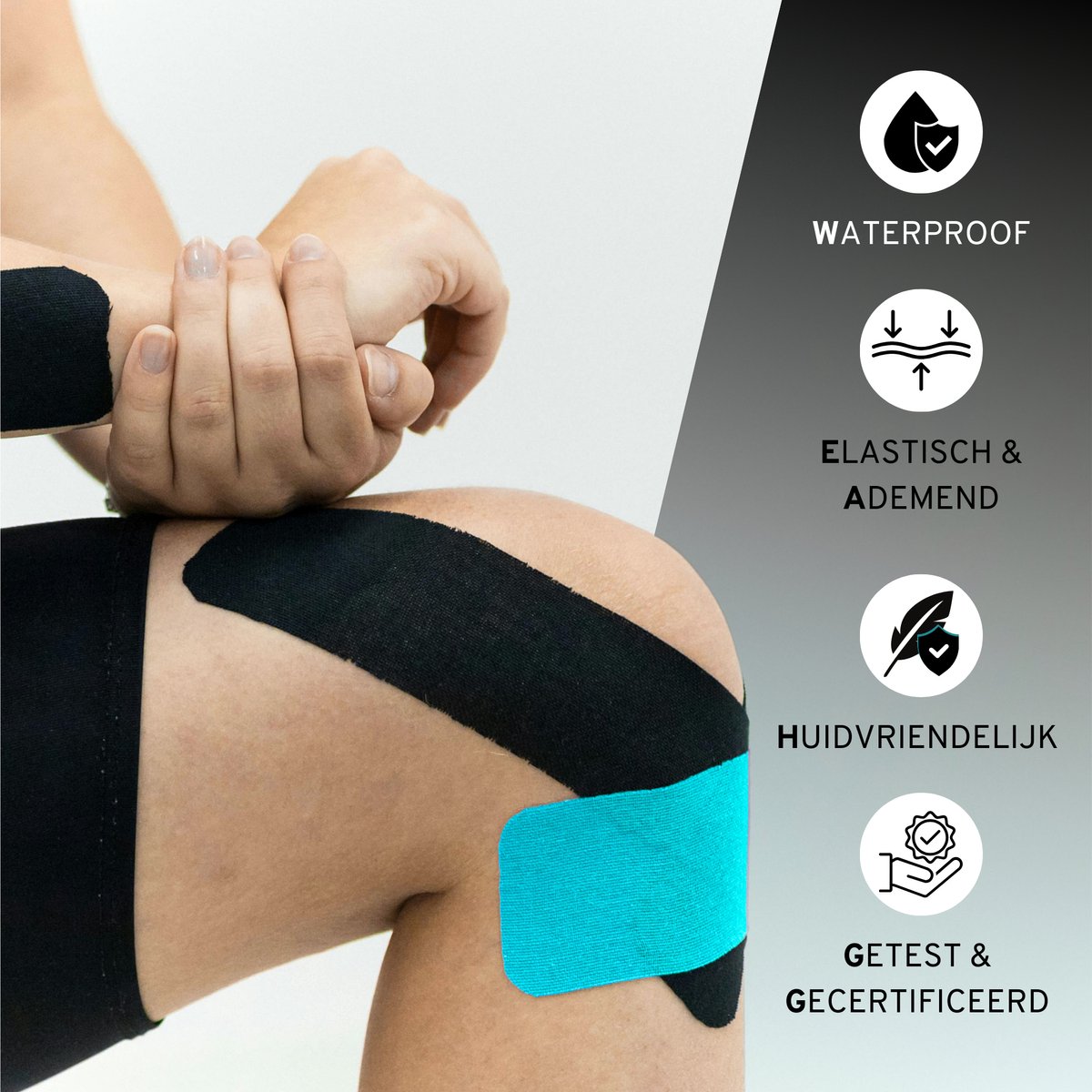 Kinesiotape Blauw 6 Stuks