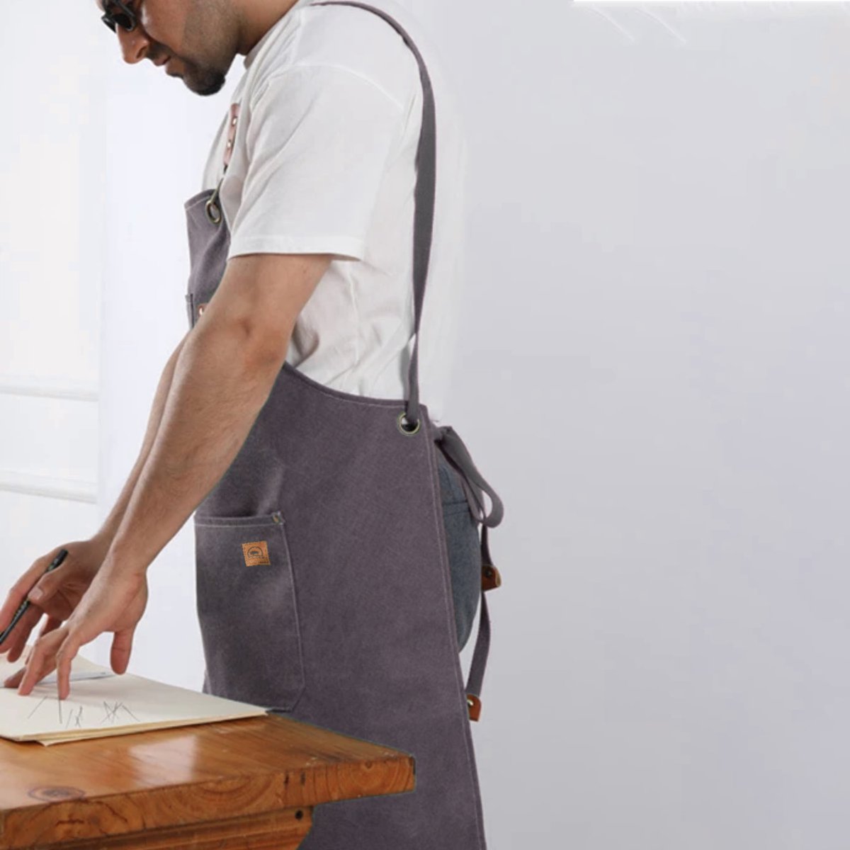 Werkschort Grijs