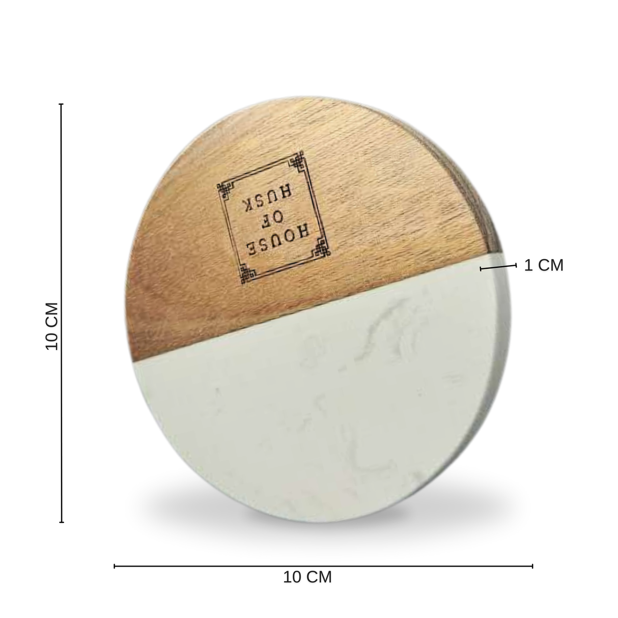 Duo Tone Onderzetters Wit