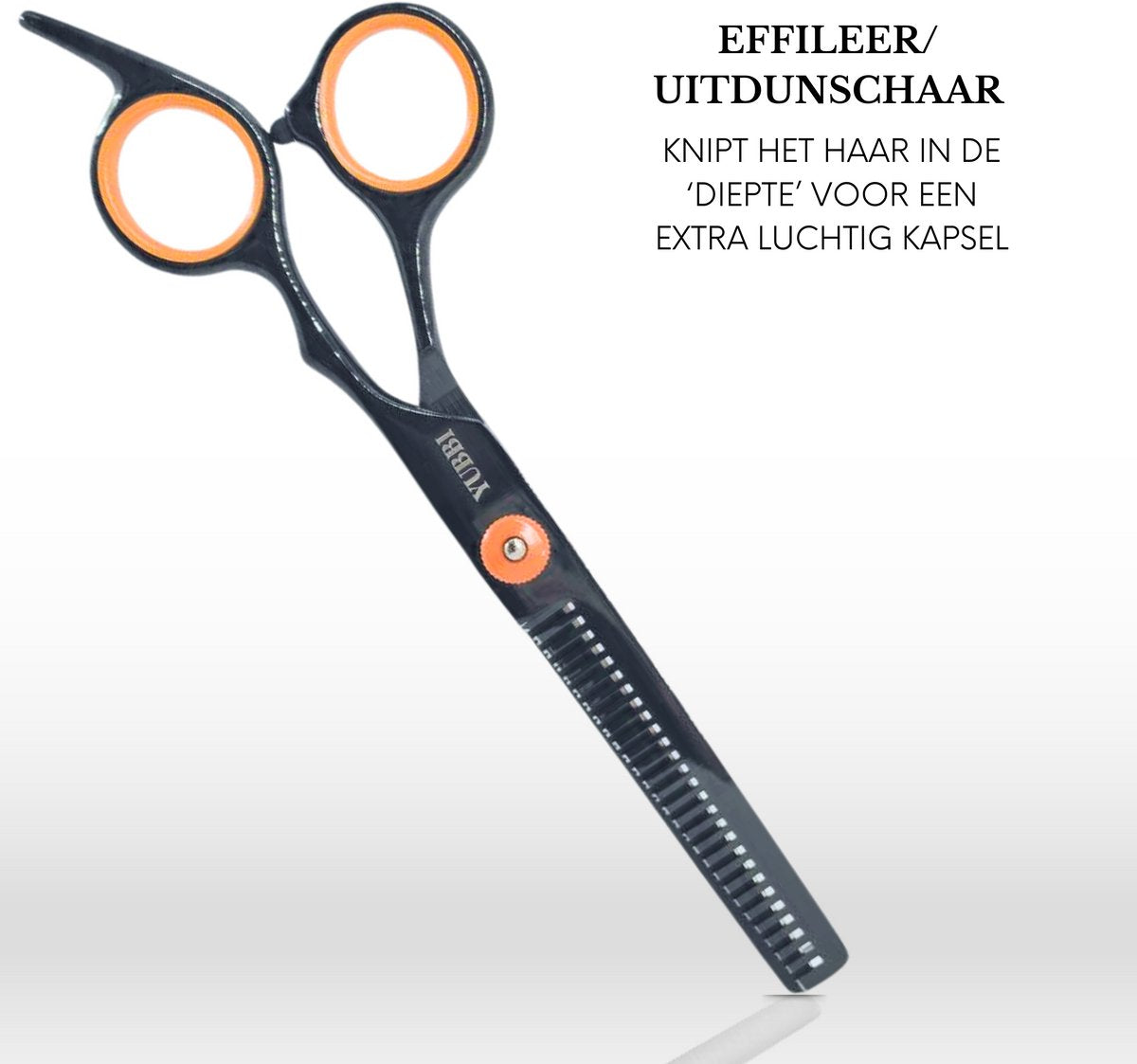 Kappersscharen Set 9-delig Zwart Oranje