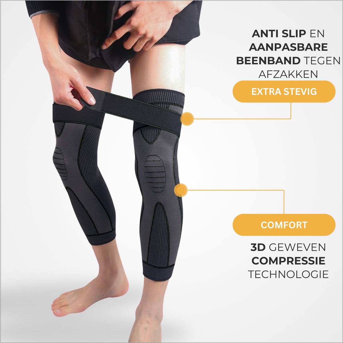 Been Compressie Brace met Band 1 Paar