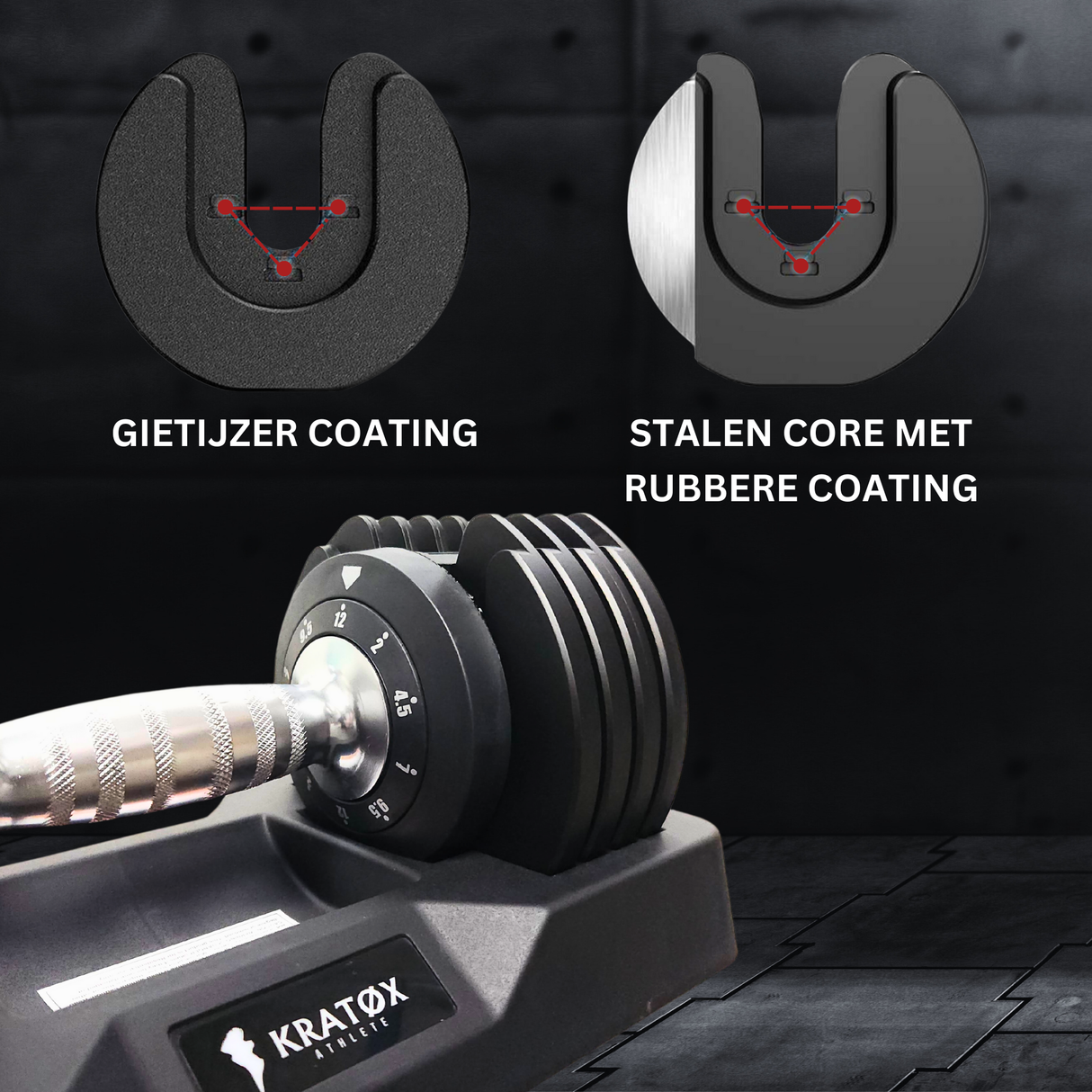 Verstelbare Dumbbell 2kg-12kg