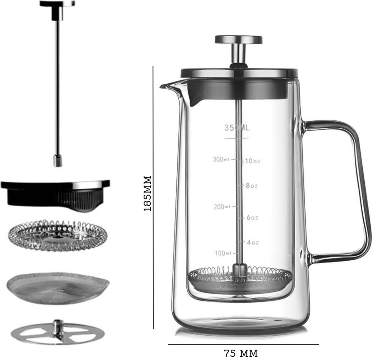 Dubbelwandige Cafetière 0.35L