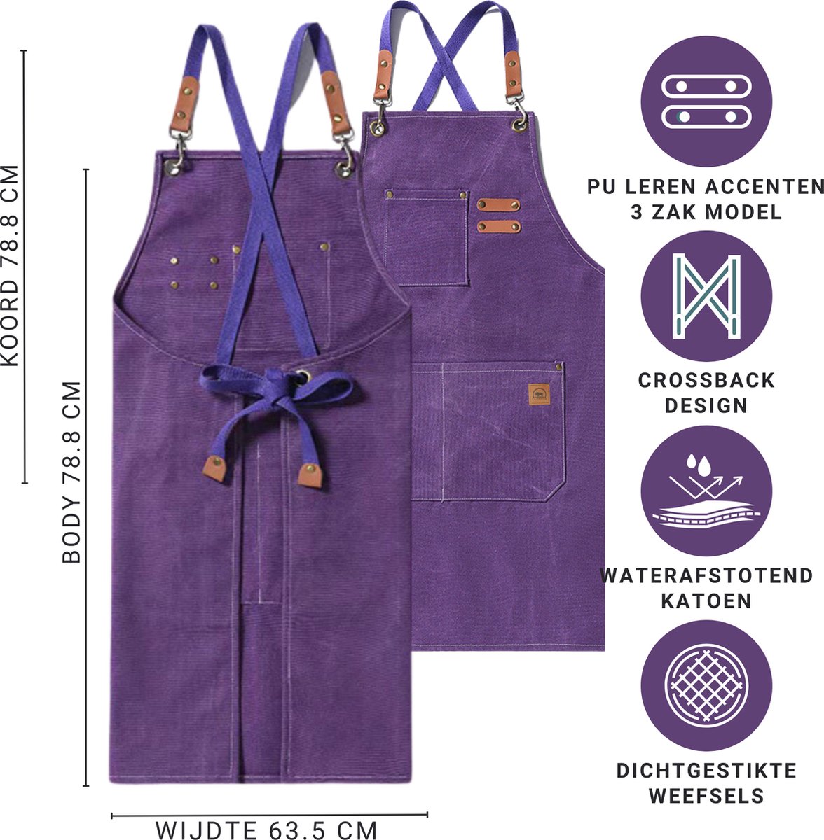 Werkschort Paars