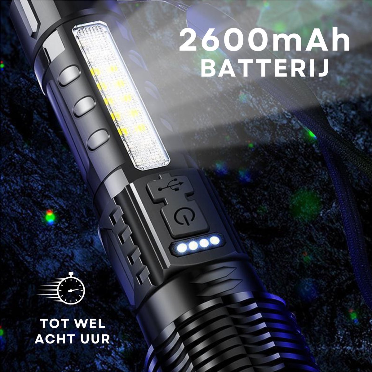 Zaklamp 30W 2600mAh
