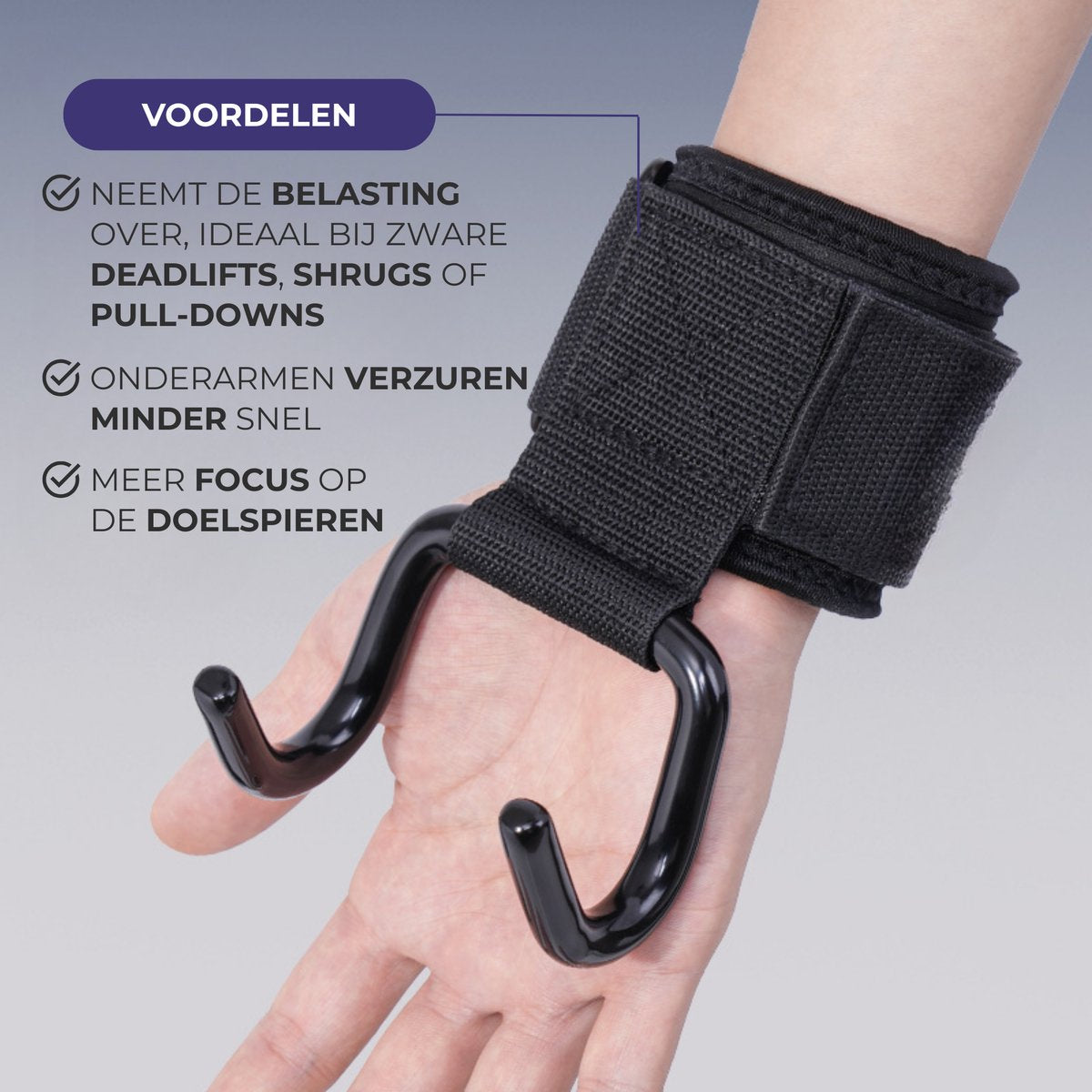 Lifting Straps met Haak