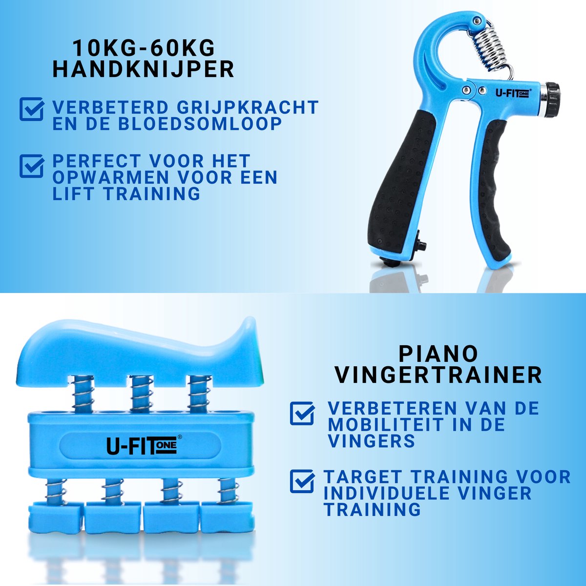 Teller Handtrainer 10-60kg 8 Delige Set
