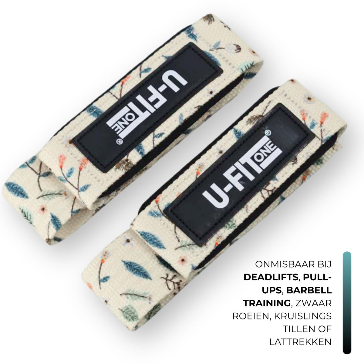 Lifting Straps Wit Bloem