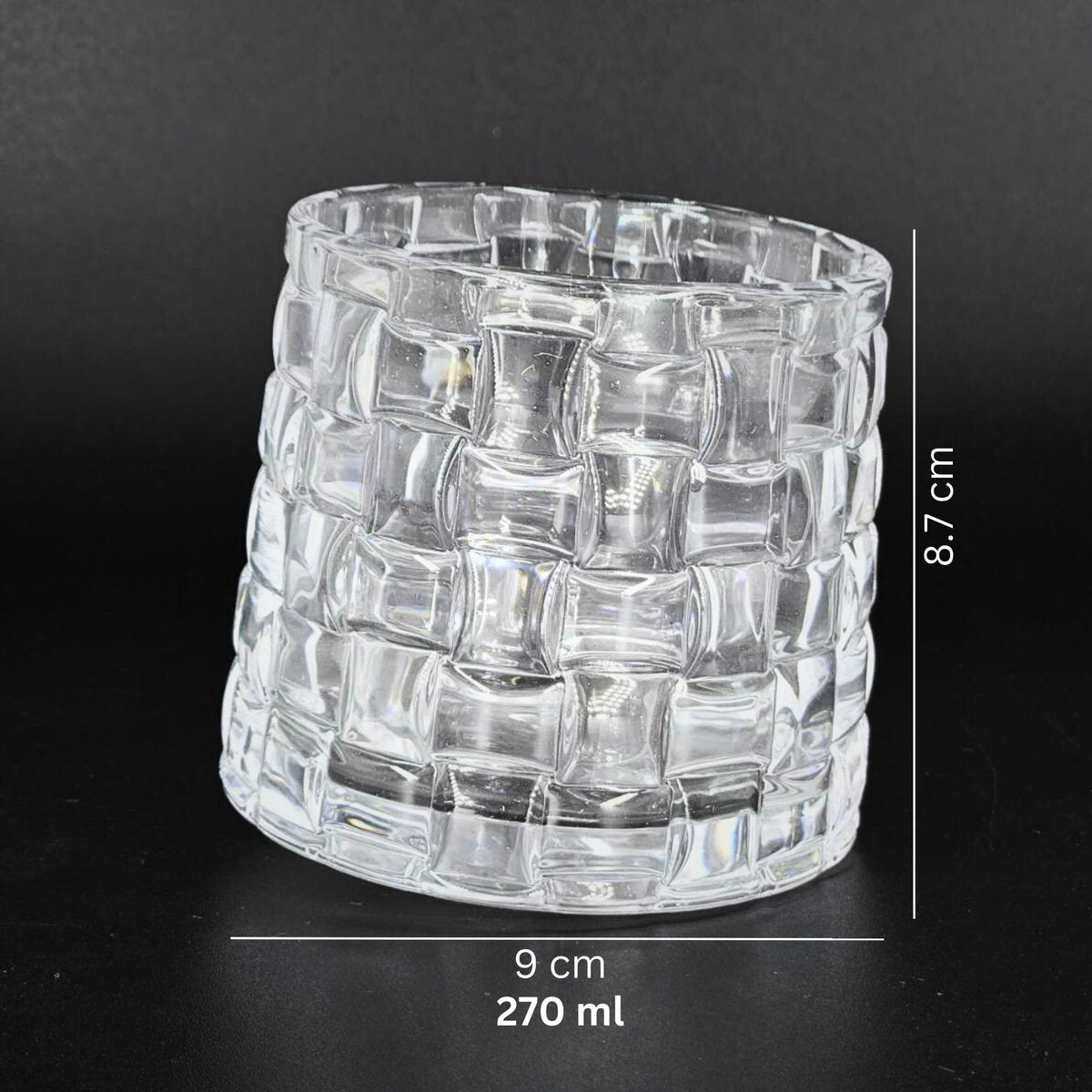 Premium Whiskey Glazen 270ml 'Square'