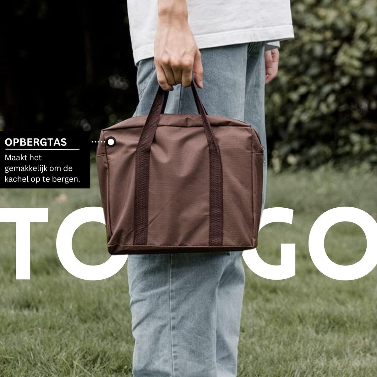 Draagbare Houtkachel 15x15x21cm