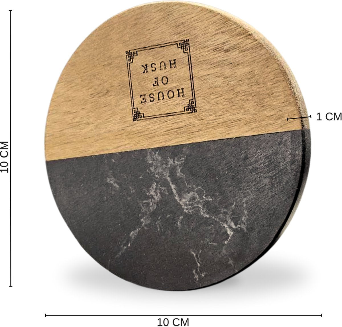 Duo Tone Onderzetters Zwart