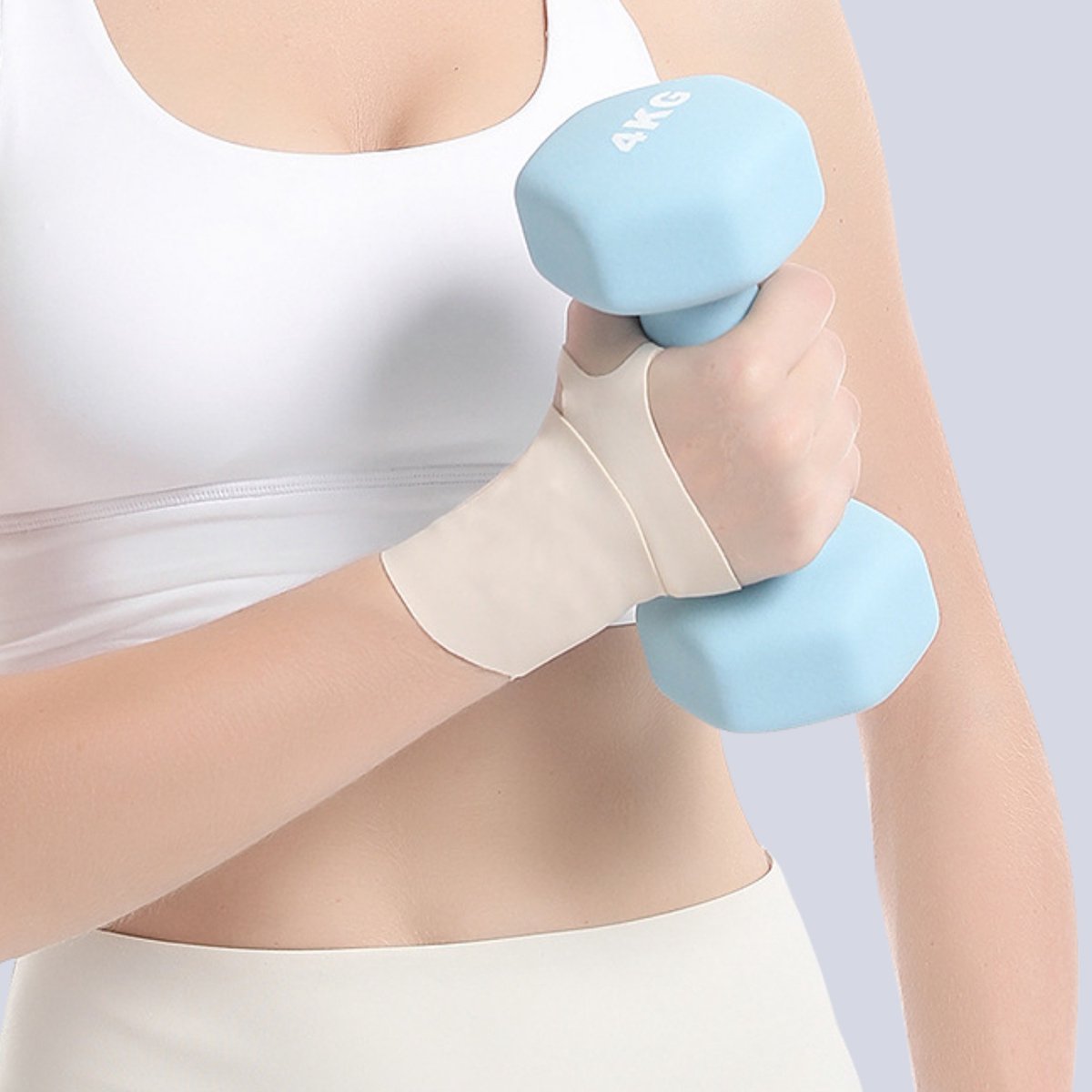 Wrist Wraps 1 Paar Beige