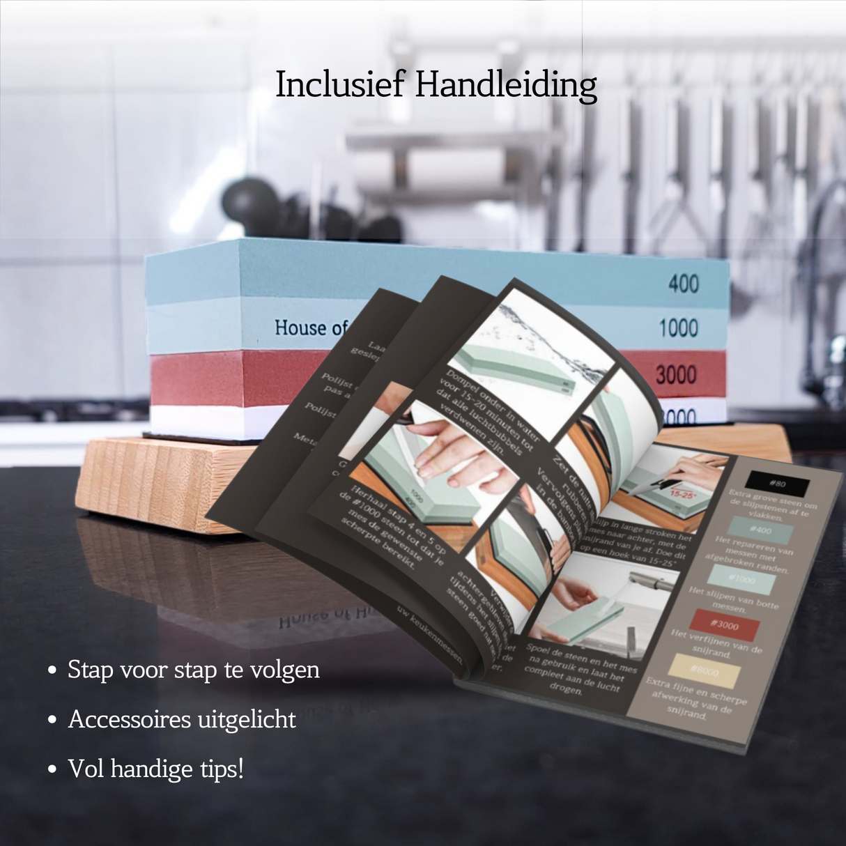 Dubbelzijdige Messen Slijpstenen Set