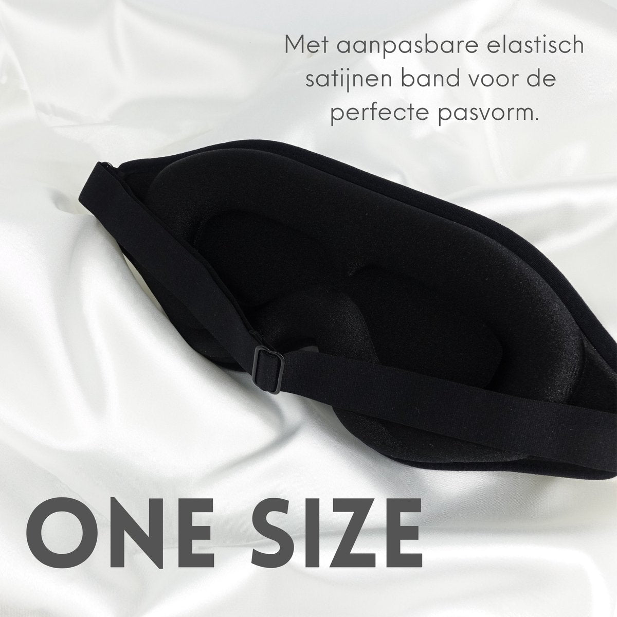 Satijnen 3D Slaapmasker met Geluidsdempende