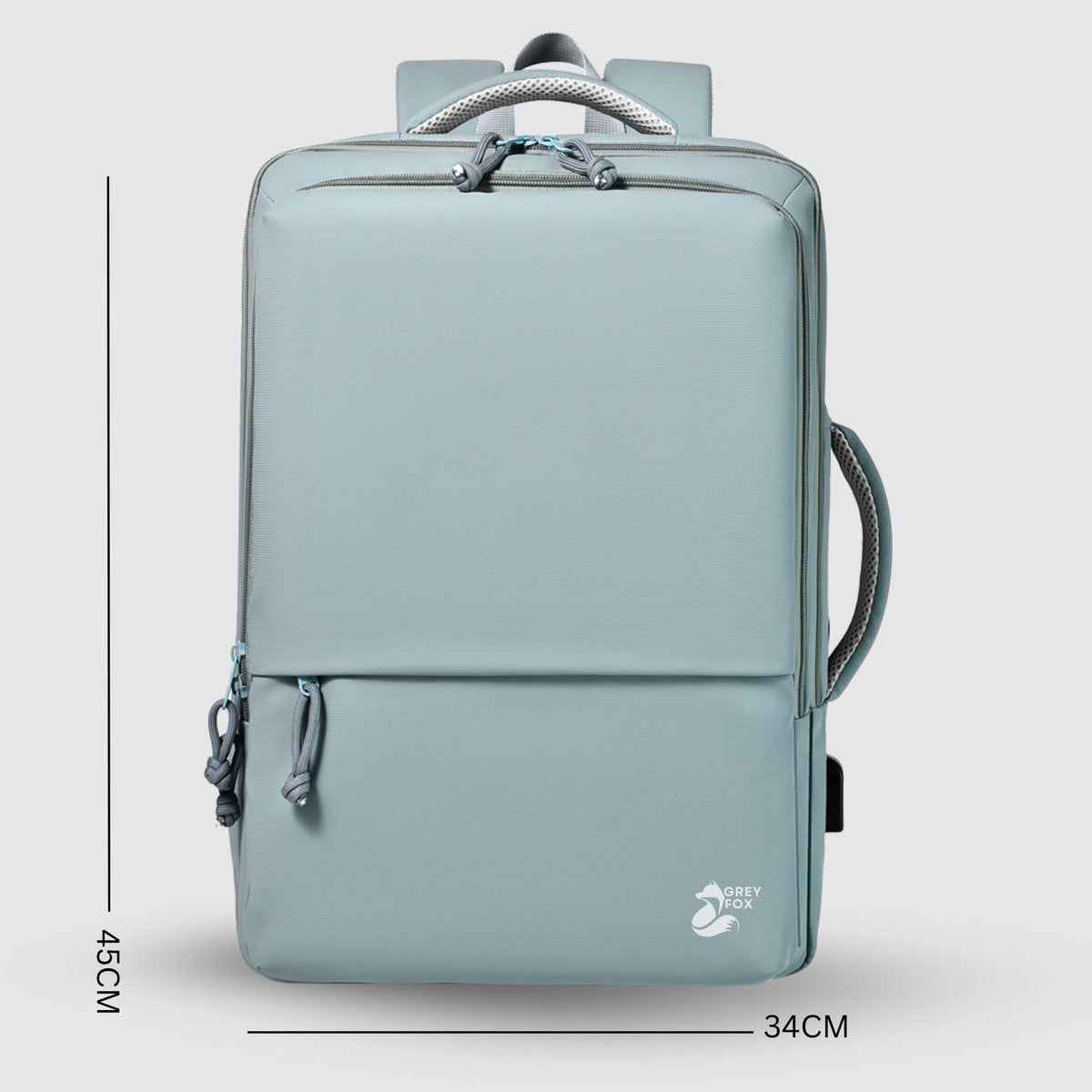 Laptop Rugzak USB 17inch 30L Licht Blauw